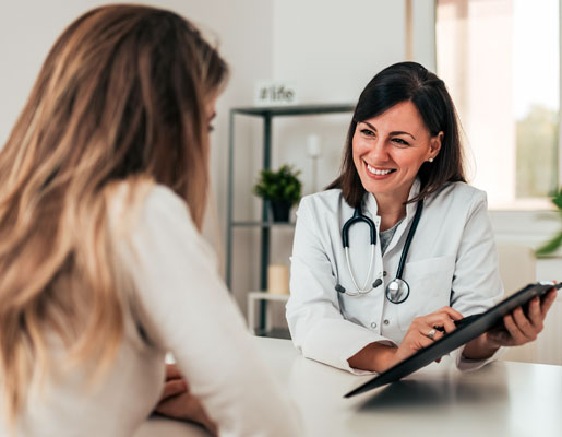 Doctor consulting with a patient